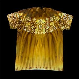 Golden tie dye XL t-shirt unisex